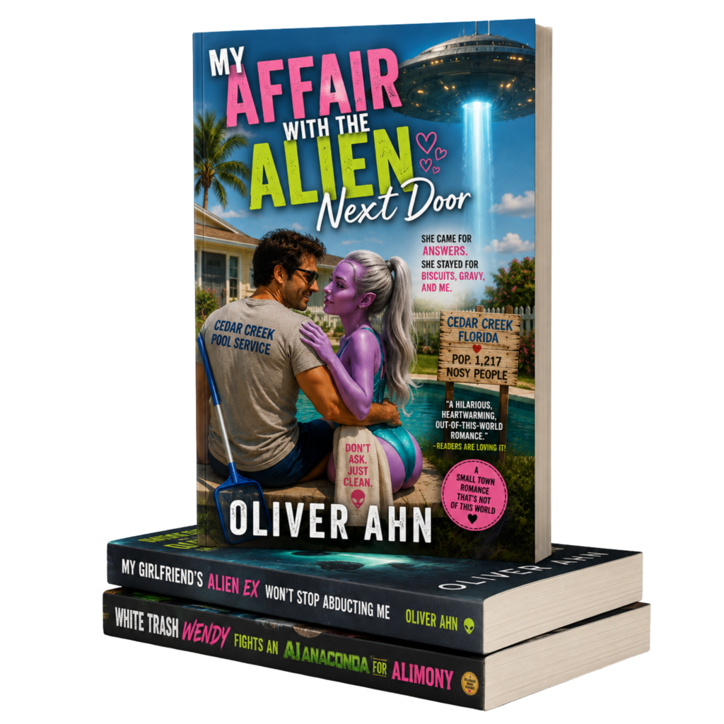 A stack of Oliver Ahn books