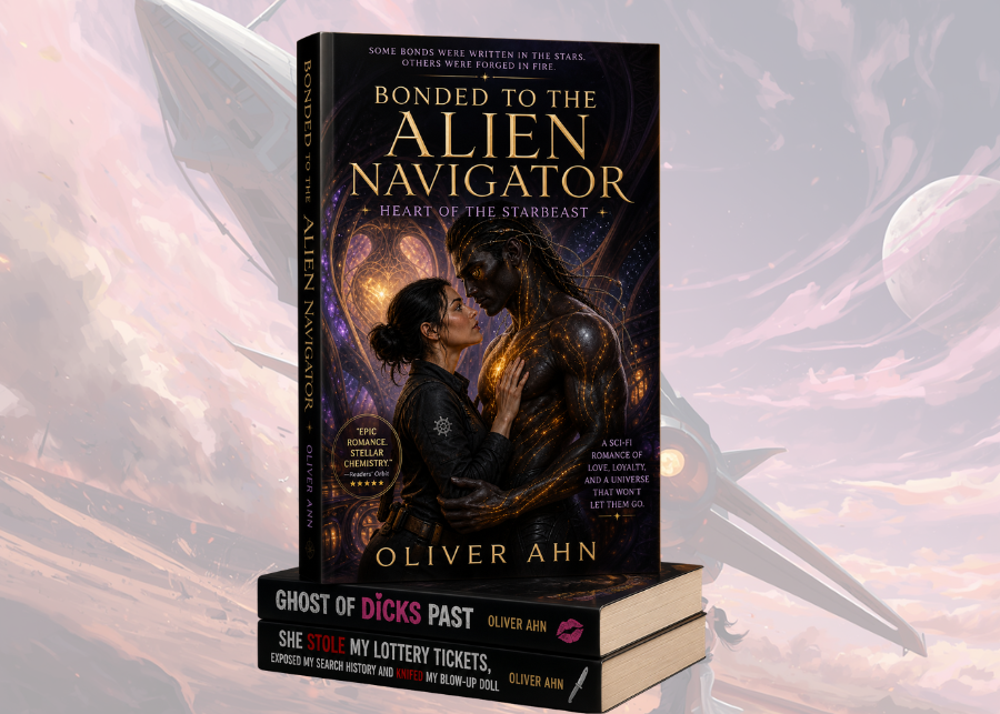 Bonded to the Alien Navigator, a spicy science-fiction romance by Oliver Ahn
