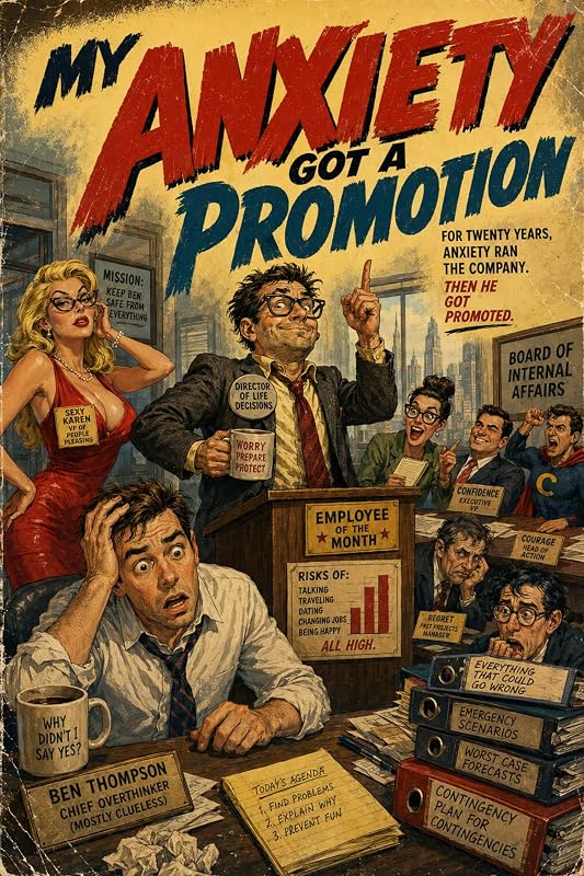 My Anxiety Got a Promotion — weird pulp fiction by Oliver Ahn