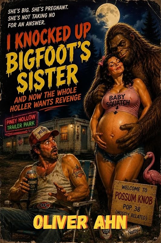 I Knocked Up Bigfoot's Sister — weird pulp fiction by Oliver Ahn