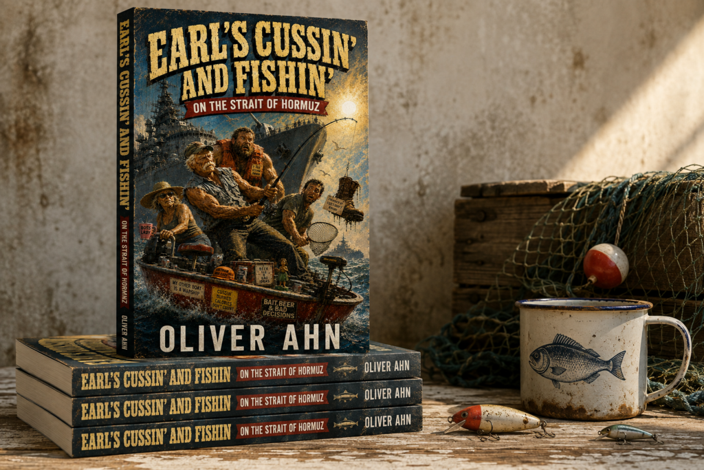 Earl's Cussin' and Fishin' on the Strait of Hormuz by Oliver Ahn, a funny action comedy book