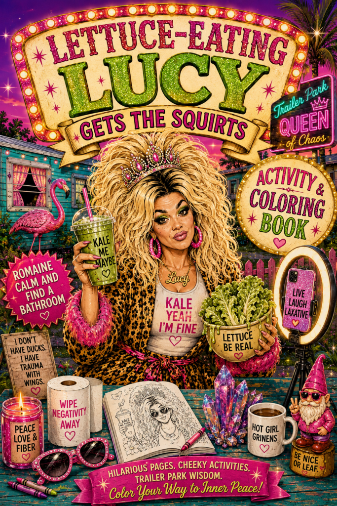 Lettuce-Eating Lucy Gets the Squirts Activity and Coloring Book cover by Oliver Ahn